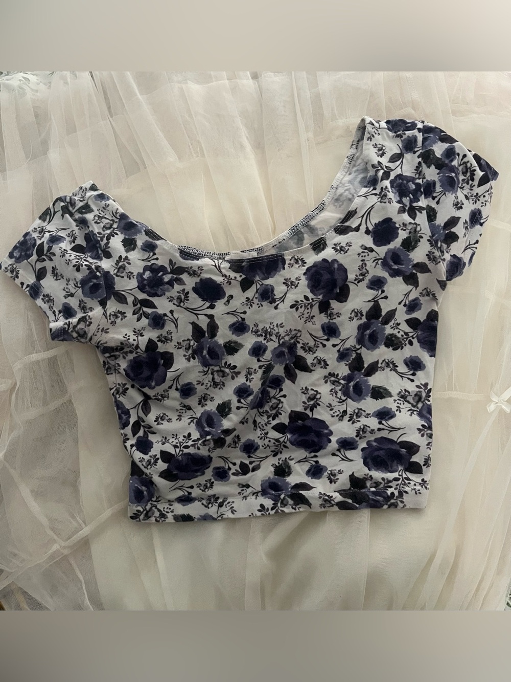 Garage purple floral top